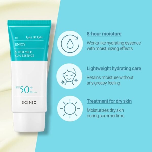 scinic super mild sun essence 2 set spf50+