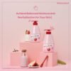 kwailnara korean body wash strawberry milk – korean body cleanser with strawberry extract for hydrated, smooth skin