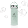 next alpha collapsible silicone water bottle with straw bpa free mint green