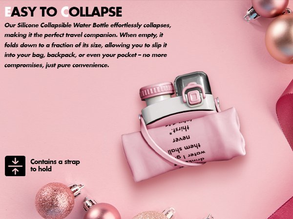 next alpha collapsible silicone water bottle with straw bpa free 20oz – pink next alpha collapsible silicone water bottle with straw bpa free 20oz – pink