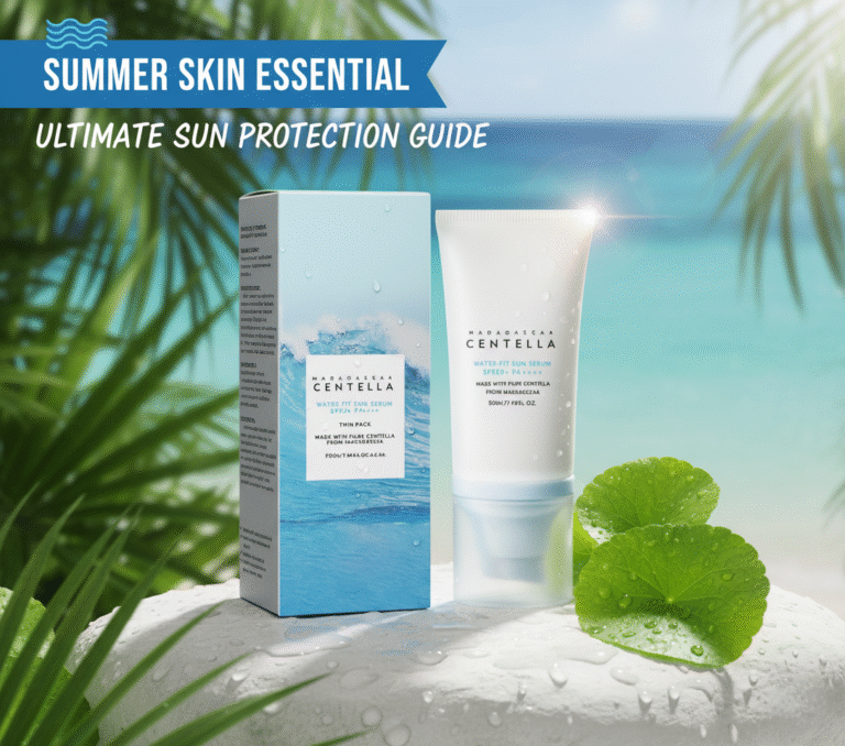 SKIN1004 Madagascar Centella Hyalu-Cica Water-Fit Sun Serum | Lightweight Korean SPF 50+ for All Skin Types SKIN1004 Madagascar Centella Hyalu-Cica Water-Fit Sun Serum