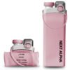 next alpha collapsible silicone water bottle with straw bpa free 20oz – pink next alpha collapsible silicone water bottle with straw bpa free 20oz – pink