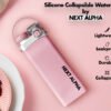 next alpha collapsible silicone water bottle with straw bpa free 20oz – pink next alpha collapsible silicone water bottle with straw bpa free 20oz – pink