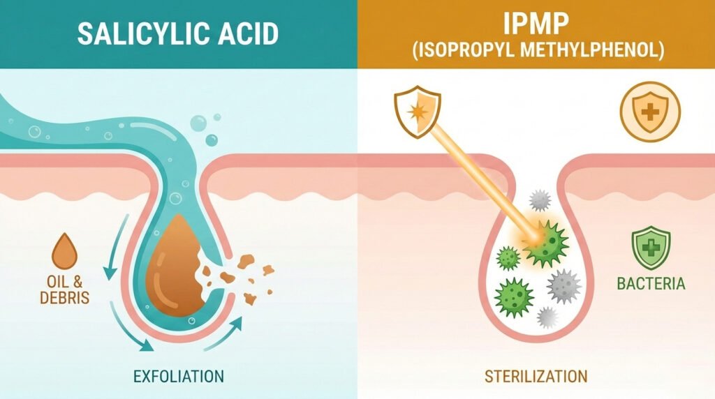 What is IPMP in Skincare? (And Why It's in Your Cleansing Balm) IPMP vs Benzoyl Peroxide